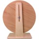 Holz-Übungsrad für Haustiere, mit einem kreisförmigen Design, einem stabilen Sockel und einer vertikalen Unterstützung, ideal für kleine Tiere.