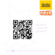 Bild eines Haustierfutterprodukts für ältere Kaninchen und Wachteln, mit einem QR-Code und dem Text "Scannen & wissen, was drinsteckt" auf einem lila Hintergrund.