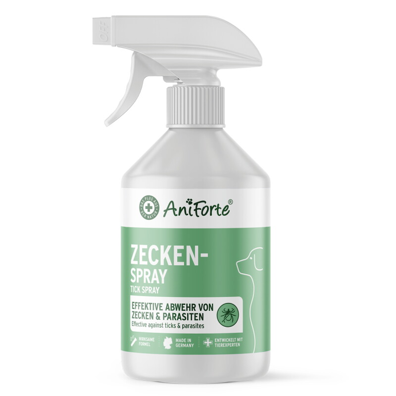 AniForte Zeckenspray für Hunde 250 ml – effektive Zeckenabwehr, Zeckenrepellent, Zeckenschutz
