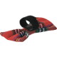 Rotes Tartan-Kickerkissen für Katzen mit schwarzer Klettschlaufe