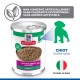 Boîte Hill's Science Plan, pâté en terrine pour chiot 'Recette saine au bœuf, Chiot <1', mention 'Chiot toutes races' en français, drapeau italien