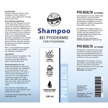 Hundeshampoo Pyo-Health für Hunde mit bakteriellen Hautinfektionen - 250ml