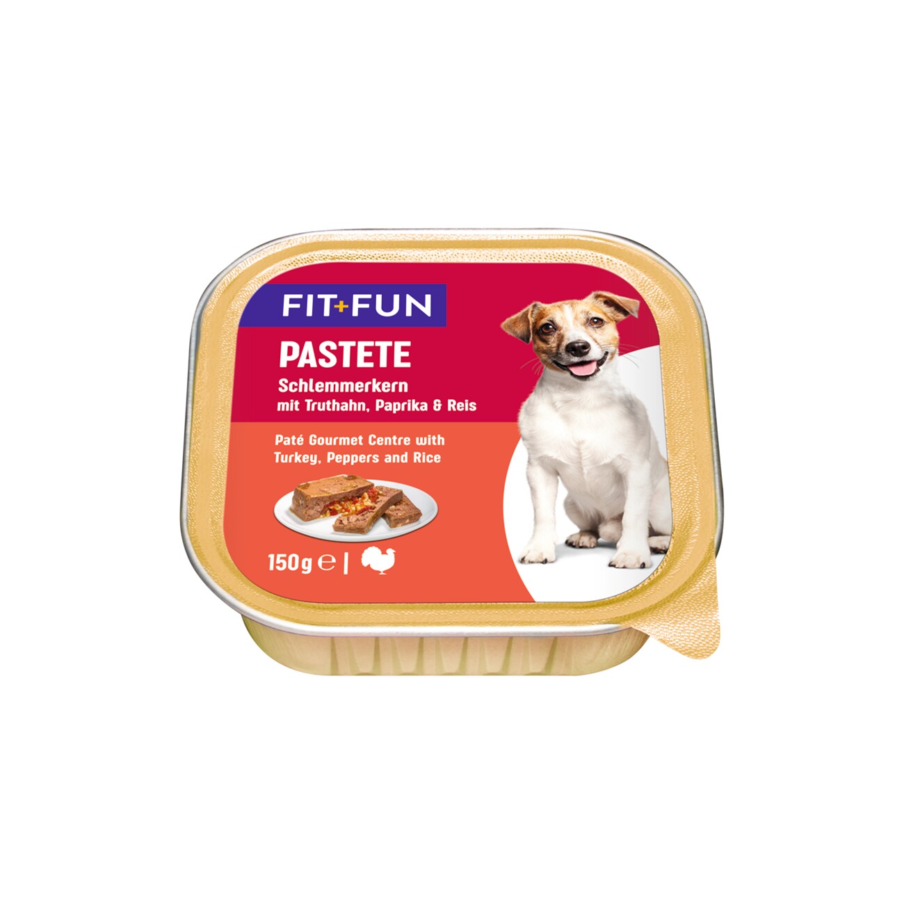 FIT+FUN Pastete mit Truthahn und Paprika 12x150 g | FRESSNAPF