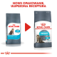 Porównanie opakowań karmy dla kotów Royal Canin Urinary Care, z tabby kotem na obu torbach, z tekstem podkreślającym "Nowe opakowanie, ulepszona formuła."