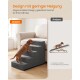 Dackel auf grauen Stufen neben Sofa; deutscher Text 'Design mit geringer Neigung', Beschriftungen 'Unsere' und 'Andere'.