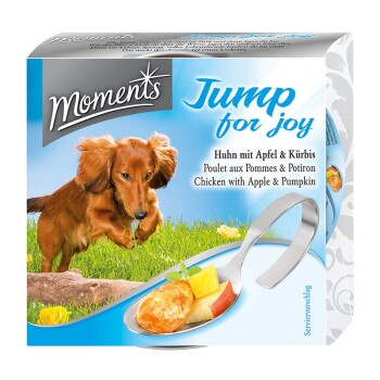 MOMENTS Hund Jump for joy (Huhn mit Apfel & Kürbis) 10x125g