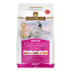 "Wolfsblut VetLine Hypoallergen Hundefutterpaket (2 kg) mit einem heulenden Wolf, mit Zutaten aus Pferd und Süßkartoffeln."