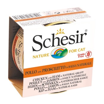 Schesir in natürlicher Soße 24x70g Huhn mit Schinken