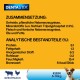 DentaStix Hundeleckerliverpackung mit Nährwertangaben auf Deutsch, die Zutaten und Analyseprozentsätze auflistet.