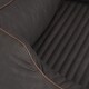 Orthopädisches Hundebett Tampa aus laser-gestepptem Kunstleder schwarz M-L