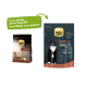 Select Gold Katzenfutterverpackung: "Senior" Trockenfutter links, "Senior Classic Fit" mit schwarzer Katze rechts. Text: "Neues DESIGN, gleiche QUALITÄT."