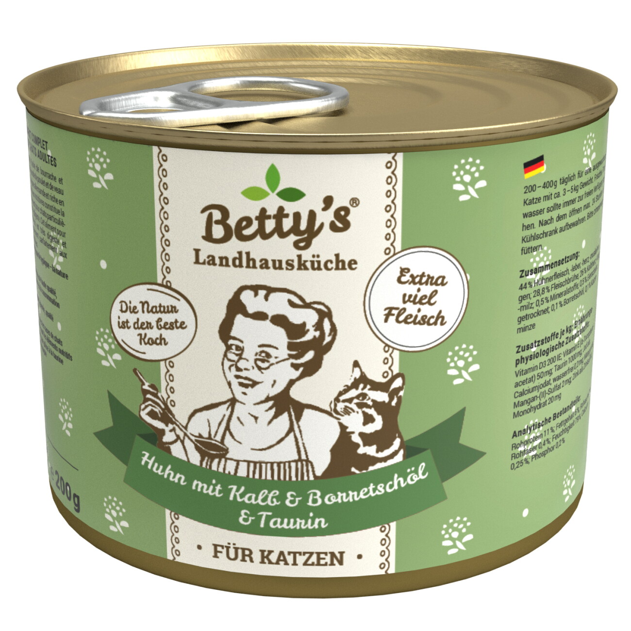 Betty's Landhausküche Huhn mit Kalb & Borretschöl 6x200 g