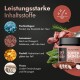 Bild eines "petstile SUPER SKIN & COAT" 100g Glases, das Fischkollagen, Leinsamen, Fischöl und Yucca für Haut- und Fellgesundheit enthält.