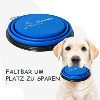 Faltbarer Reisenapf Blau 1.000 cm³