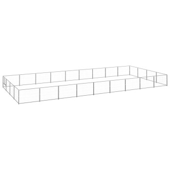 Hundezwinger Stahl silber 9 m, 4 m, 70 cm