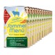 Dosen-Hundefutter "Sommer Menü" mit Schaf, Fenchel und Kartoffel; glutenfrei, laktosefrei und ideal für allergieanfällige Hunde.