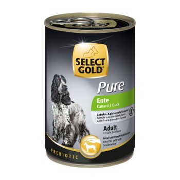 SELECT GOLD Pure Adult 6x400g Ente