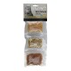 Dreierpack transparente Beutel mit Katzensnacks, graue Katze auf dem Header, Schriftzug 'MULTIPACK SNACKS'.