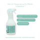 Fliegenspray Kribbelfrei für Pferde in einer Sprühflasche, mit Text, der seine Wirksamkeit gegen Insekten und Hautschutz hervorhebt.