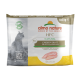 Almo Nature HFC Natur-Hühnchenfilet für erwachsene Katzen, 6 Packungen à 55 g, mit einer Katzen-Silhouette und einem grünen Etikett, das natürliche Zutaten anzeigt.