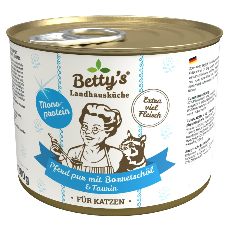 Betty's Landhausküche Pferd Pur 6x200 g