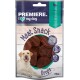 Premiere I Love My Dog Fleischsnack-Drops, 70g-Packung mit runden, dunkelbraunen Fleischsnacks mit 87% Fleischgehalt.