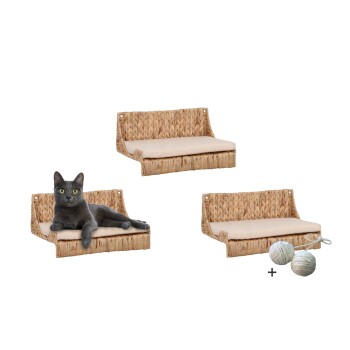 ® Katzenkletterwand Fenja naturfarben 25 cm, 20 cm, 1,2 m