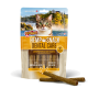 DeliBest Hemp Snack Dental Care Katzenleckerlipackung mit Katzenfoto, Hanfblatt-Logo und dem Text '83% Hähnchenfleisch'.