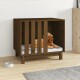 Hundehütte Massivholz Kiefer Hundehöhle Hundebett braun 70 cm, 50 cm, 62 cm