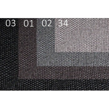 ® ANTON VISCO PLUS Orthopädische Hundematratze mit Handwebcharakter schwarz/ graphit 75 cm, 9 cm, 55 cm