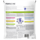 Sac de nourriture pour chats Perfect Fit, 1,4 kg, mettant en avant 'Soutient la santé globale' et 'Senior 7+' avec des avantages nutritionnels et des conseils d'alimentation.