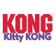 Rotes "KONG"-Logo mit "Kitty KONG" in lila darunter, das ein Katzen-Spielzeugprodukt repräsentiert.