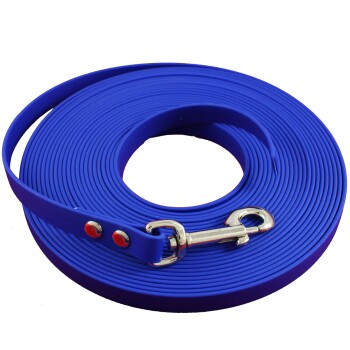 ab 35 kg Biothane Schleppleine dunkelblau 10 m