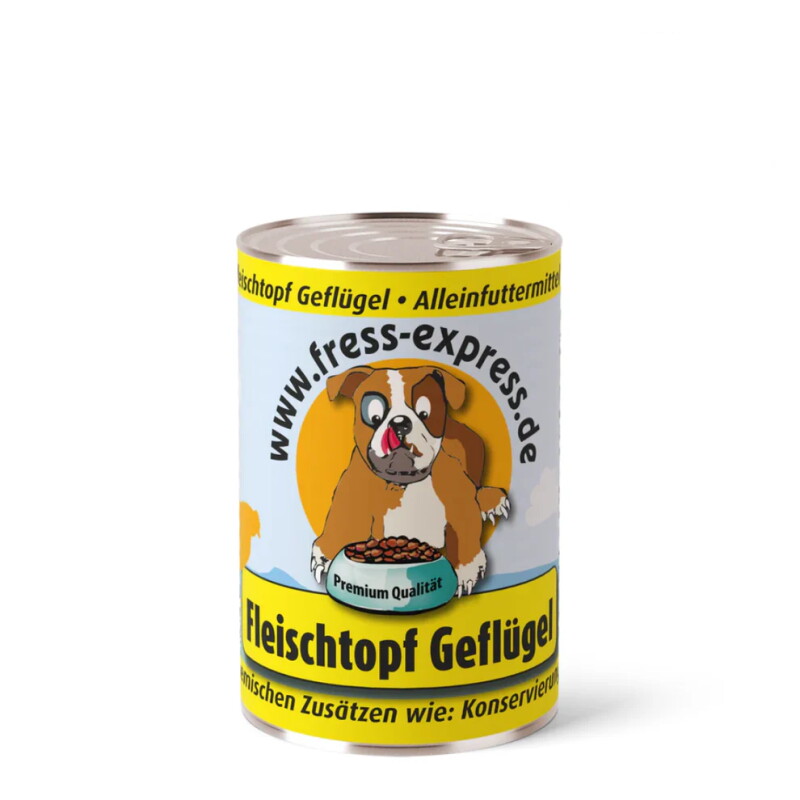 fress-express Fleischtopf Geflügel Nassfutter Hund 400 g