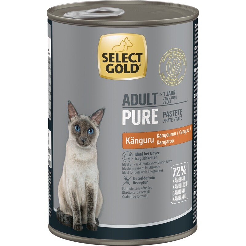 SELECT GOLD Pure Adult Paté Kangoeroe 24x400 g