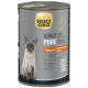 Select Gold Adult Pure Kangaroo Getreidefreies Katzenfutter in Dose mit Bild einer Siamkatze, 72 % Känguru, ideal bei Unverträglichkeiten.