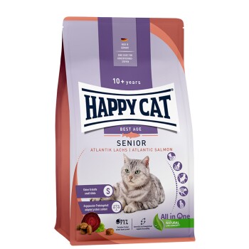 Trockenfutter Katze Senior, Atlantik-Lachs 4 kg