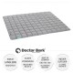 Graue Haustiermatte mit einem gesteppten Design, beschriftet mit 'Doctor Bark', mit Text über Haltbarkeit, Hygiene und Pflegehinweise.