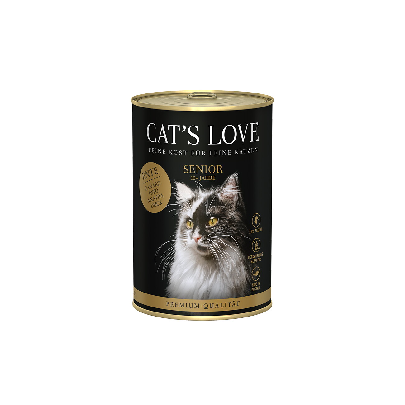 CAT'S LOVE Nassfutter Katze Senior Ente 6x400 g