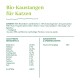 L'emballage des Bio-Kaustangen pour chats montre les ingrédients : 80% de bœuf, 10% de porc, 4% de poisson MSC, plus une analyse nutritionnelle.