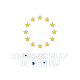 Blaues Emblem mit 12 gelben Sternen im Kreis und fetter weißer Aufschrift „HERGESTELLT IN DER EU“ (Hergestellt in der EU).