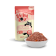 "Tüte 'Lucky Lou' Kätzchenfutter (125g) mit Geflügel und Karotte, neben einer Schüssel. Höhepunkte: 96% Fleisch, getreidefrei, hergestellt in Deutschland."