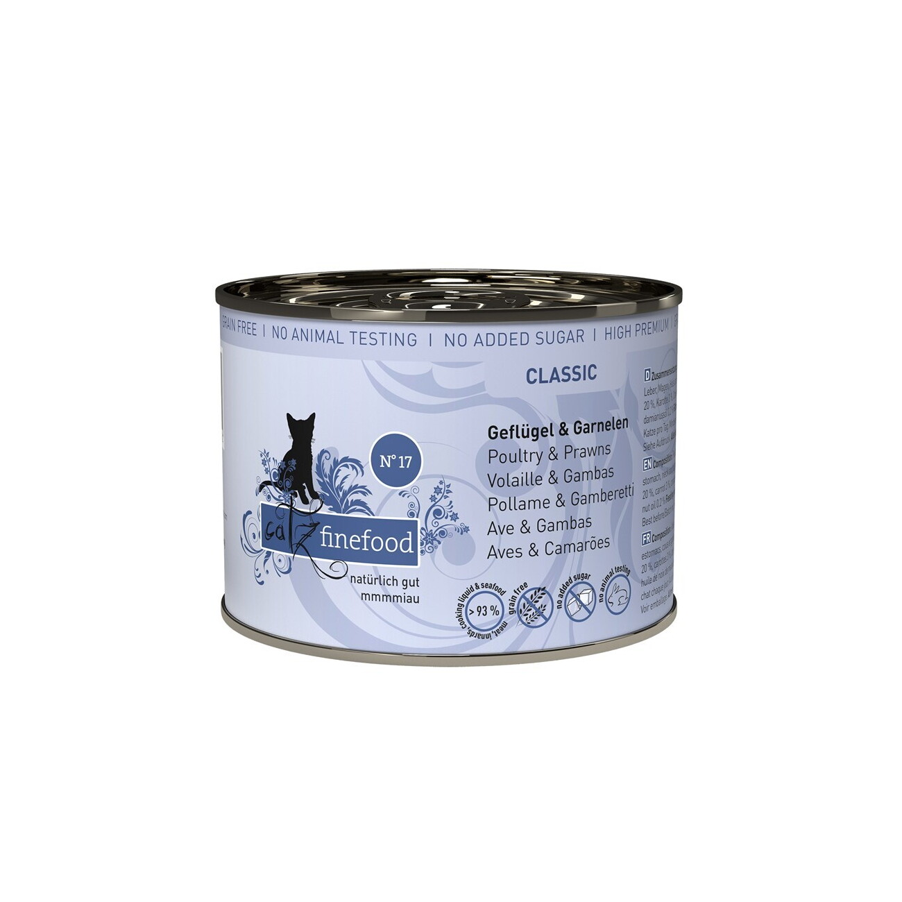 Catz finefood Nassfutter Katze Classic Adult No. 17 Geflügel und Garnele 12x200 g