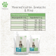Verpackung für Katzenfutter mit der Marke "Felicita", mit einem Tisch, der Fütterungsempfehlungen basierend auf dem Gewicht der Katze in kg und der täglichen Nahrungsaufnahme in Gramm zeigt.