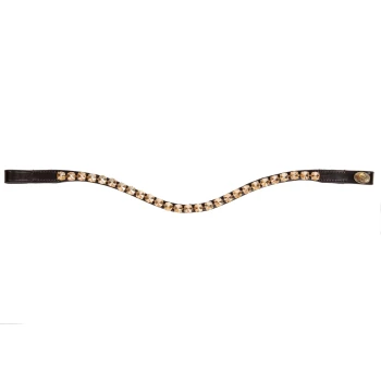 Ein stilvoller schwarzer Lederhundehalsband, verziert mit funkelnden Strasssteinen, mit einem wellenförmigen Design.