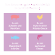 Grafik mit Tierfutter, deutscher Überschrift und vier Geschmacksrichtungen: 3x Schwein & Karotten; 3x Huhn & Kräuter; 3x Meeresfisch-Brühe; 3x Lachs & Erbsen.