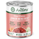 Dose mit PureNature JuniorMenu Nassfutter für Hunde mit Rindfleisch, Süßkartoffeln und Erdbeeren, gekennzeichnet als gluten- und getreidefrei, 400 g.