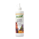 Flasche Stiefel Eczem Protect Hautpflege-Lotion für Pferde, mit einem Pferdebild und Kräutern wie Lavendel, mit Text in Deutsch.