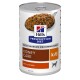 Hill's Prescription Diet Dosenfutter für Hunde mit der Aufschrift 'Nierenpflege' mit Huhn, vom Tierarzt empfohlen, mit einer texturierten Fleischmischung.