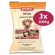 DIBO Spezial Hundefutterpaket, 2000 g, mit gemischtem Rindfleisch und Pansen, als ergänzendes Tiefkühlfutter für Hunde gekennzeichnet.